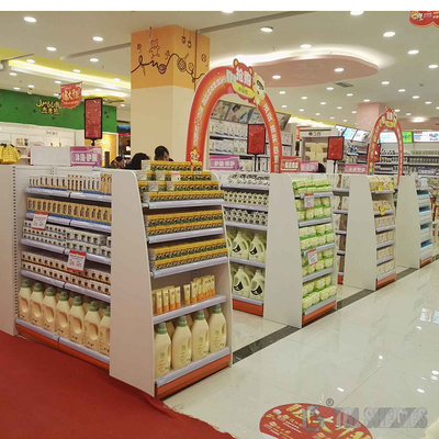 Powder Coating Retail Display Racks , Cosmetic Shelf Display 100kg Capacity OEM